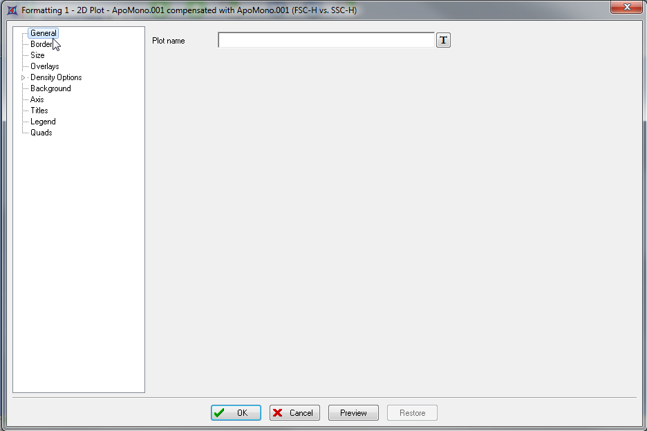 图T3.6  Formatting Dialog for 2D Plots (为二维绘图格式化对话框)